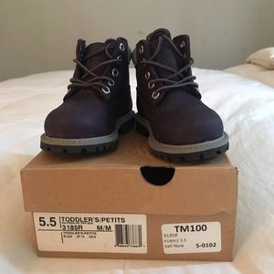 New Toddler size 5.5 Purple Timberland Boots.